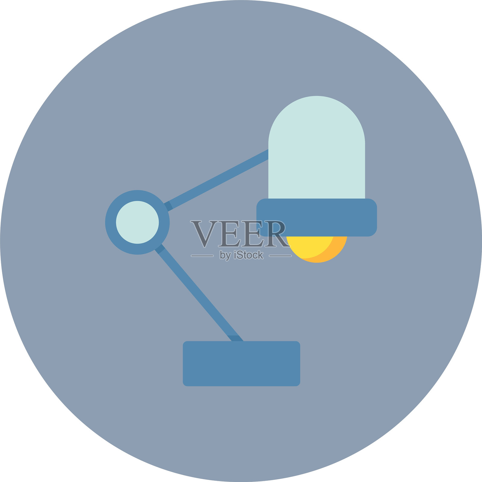 台灯图标插画图片素材