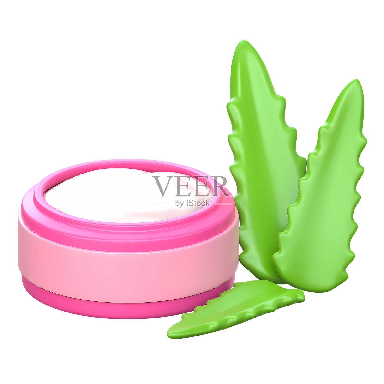 芦荟霜 3D 图标照片摄影图片