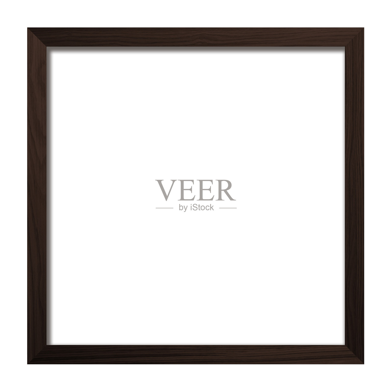 方形相框。古老的木框，复古风格。照片摄影图片