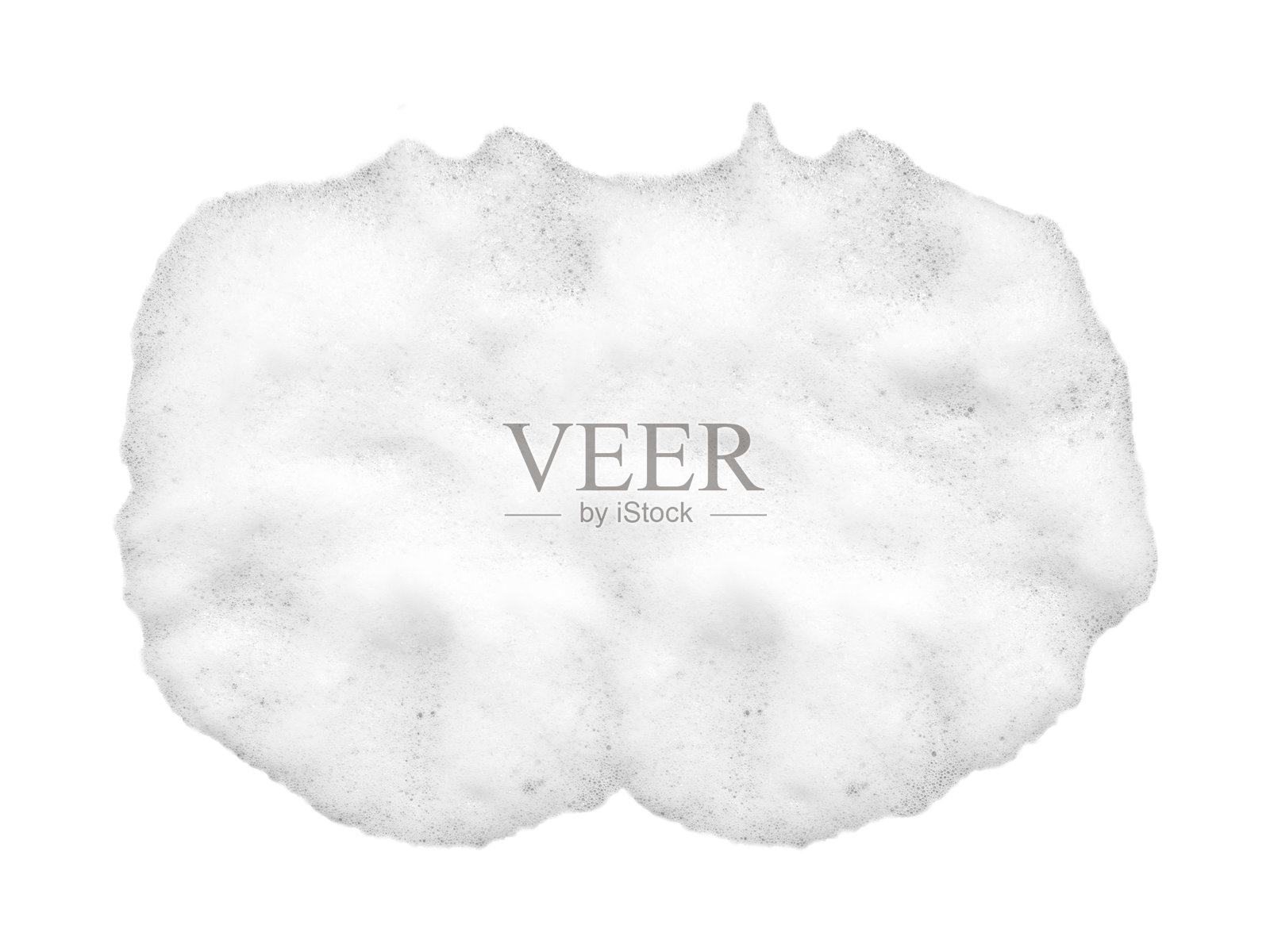 白色背景上的肥皂泡沫。柔软的彩色气泡孤立在白色背景上。照片摄影图片