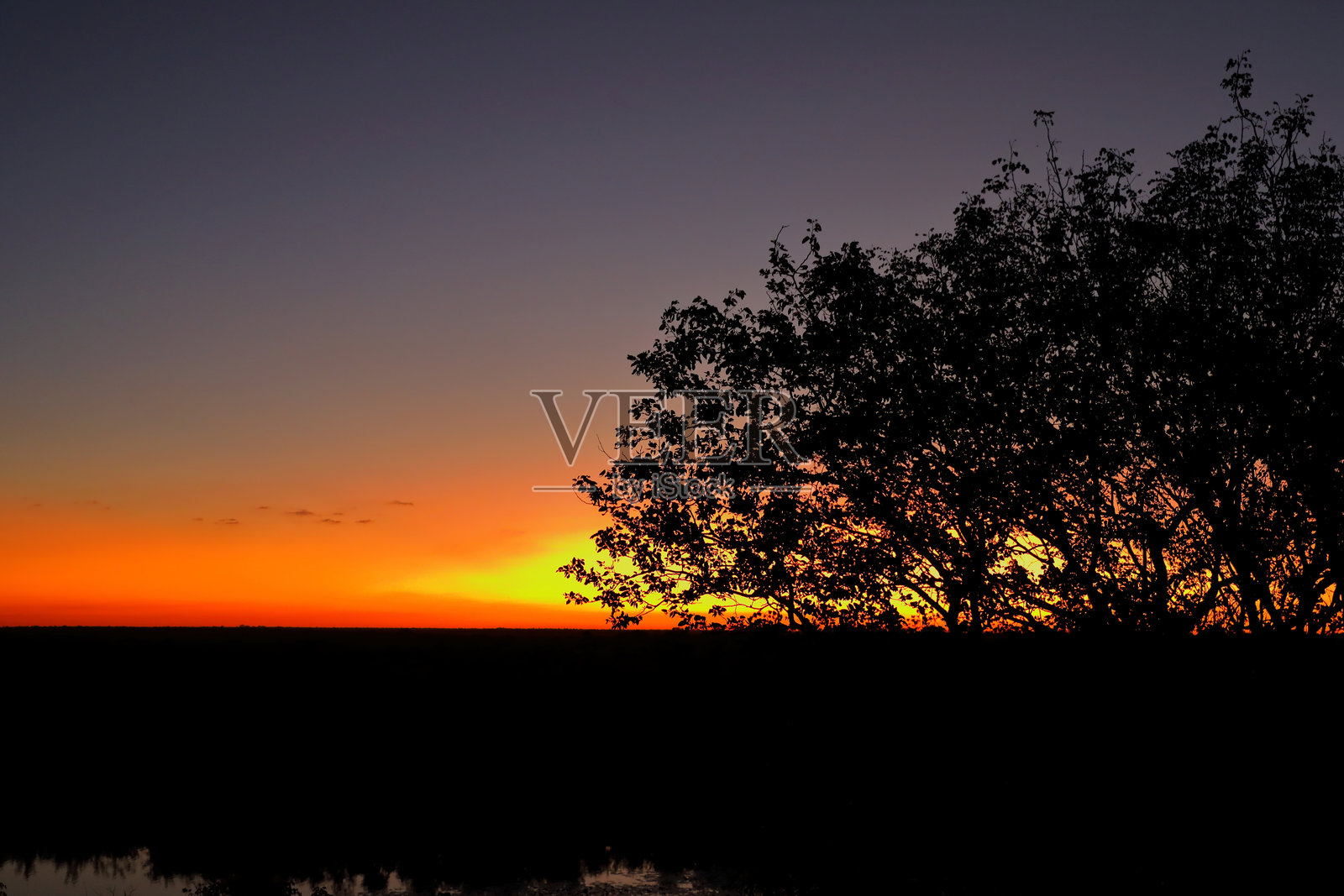 日落 - 克鲁格国家公园 - 南非照片摄影图片