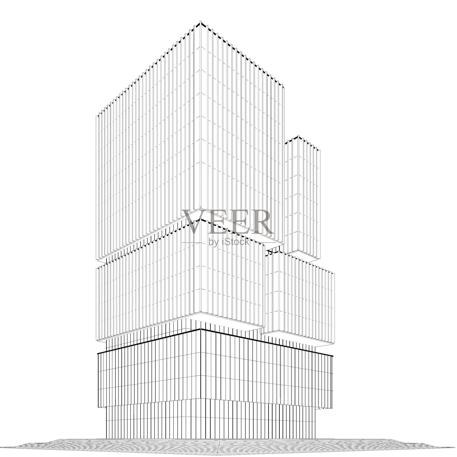 概念中的建筑3D插图照片摄影图片