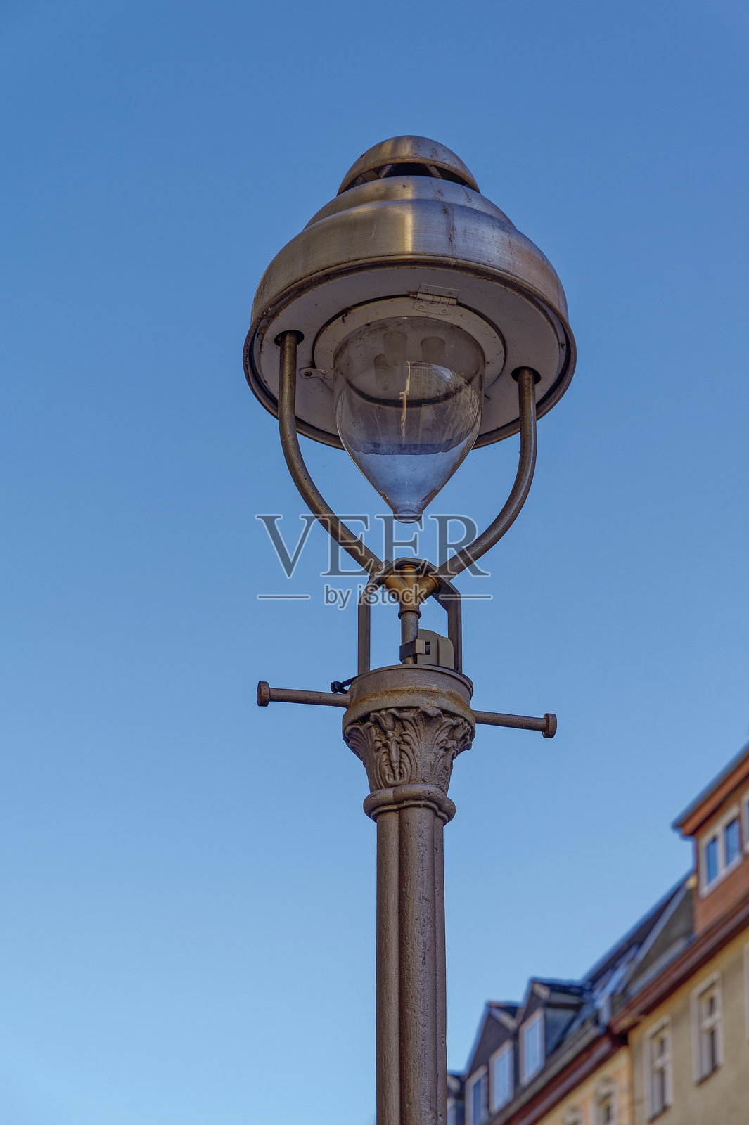 柏林里克斯多夫历史区的老灯笼。照片摄影图片