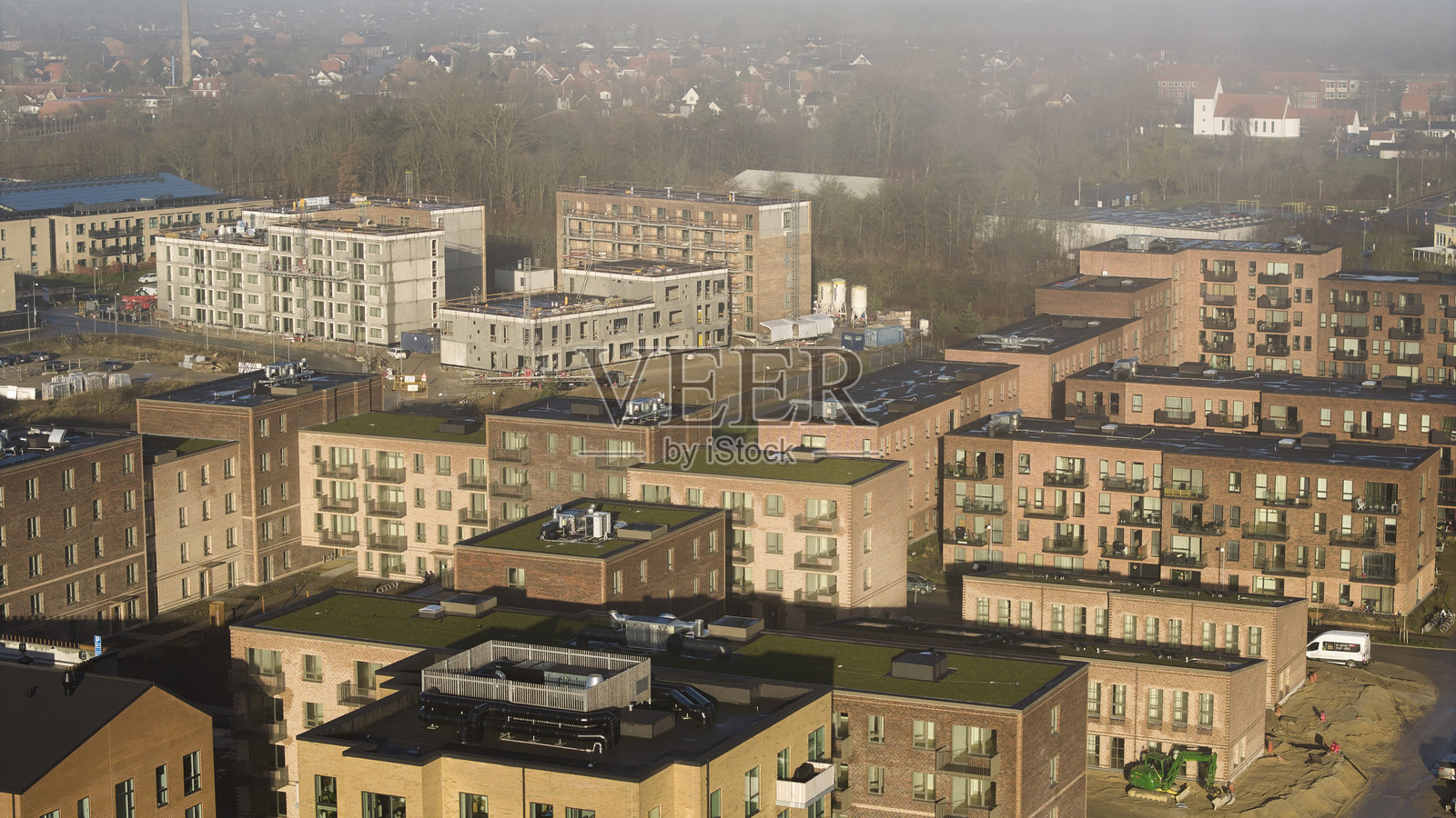 Hedehusene的新住宅区照片摄影图片