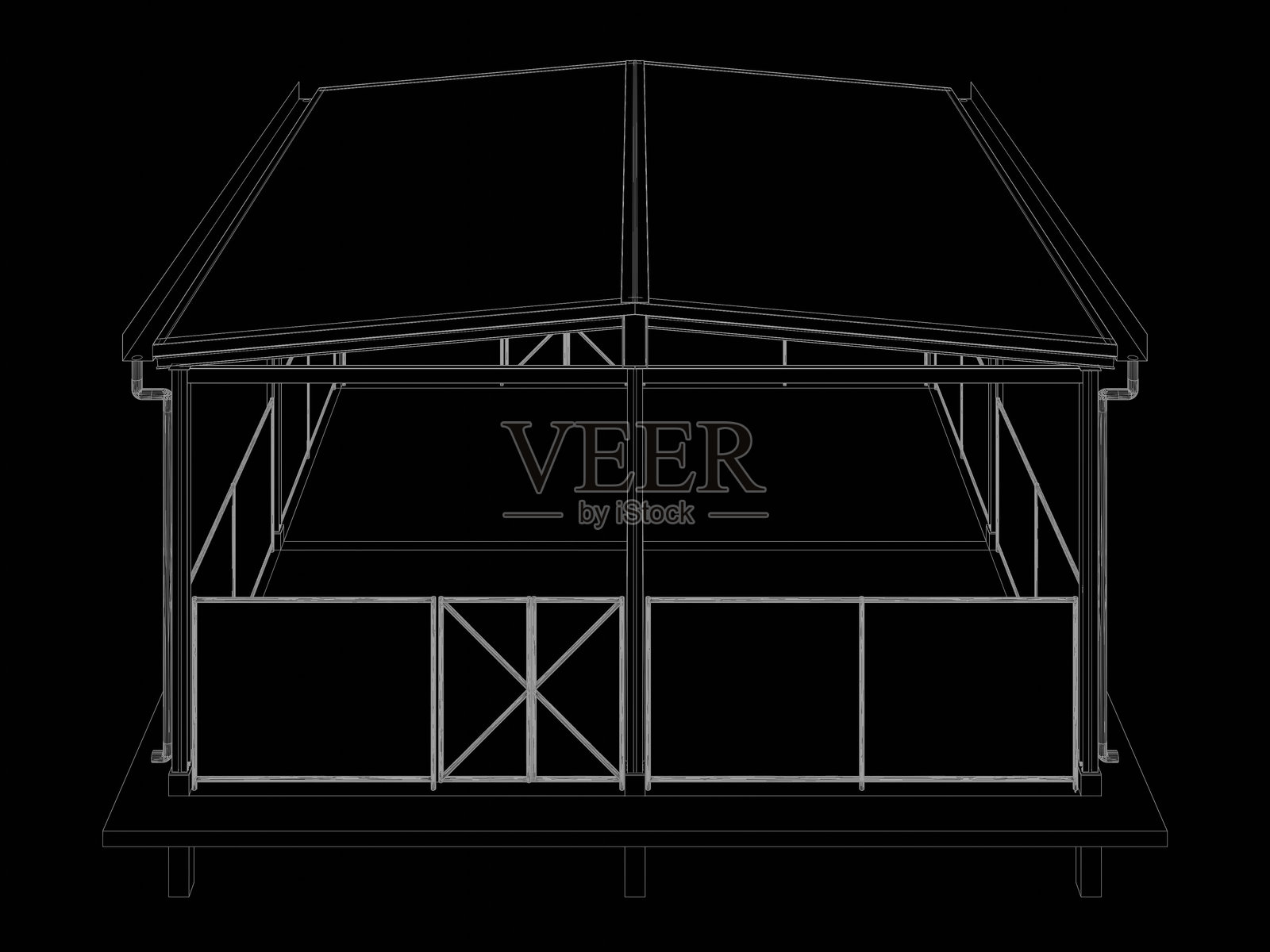 工业项目的3D插图照片摄影图片