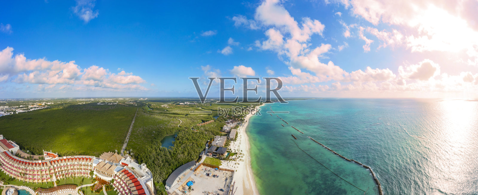 坎昆的海滩照片摄影图片