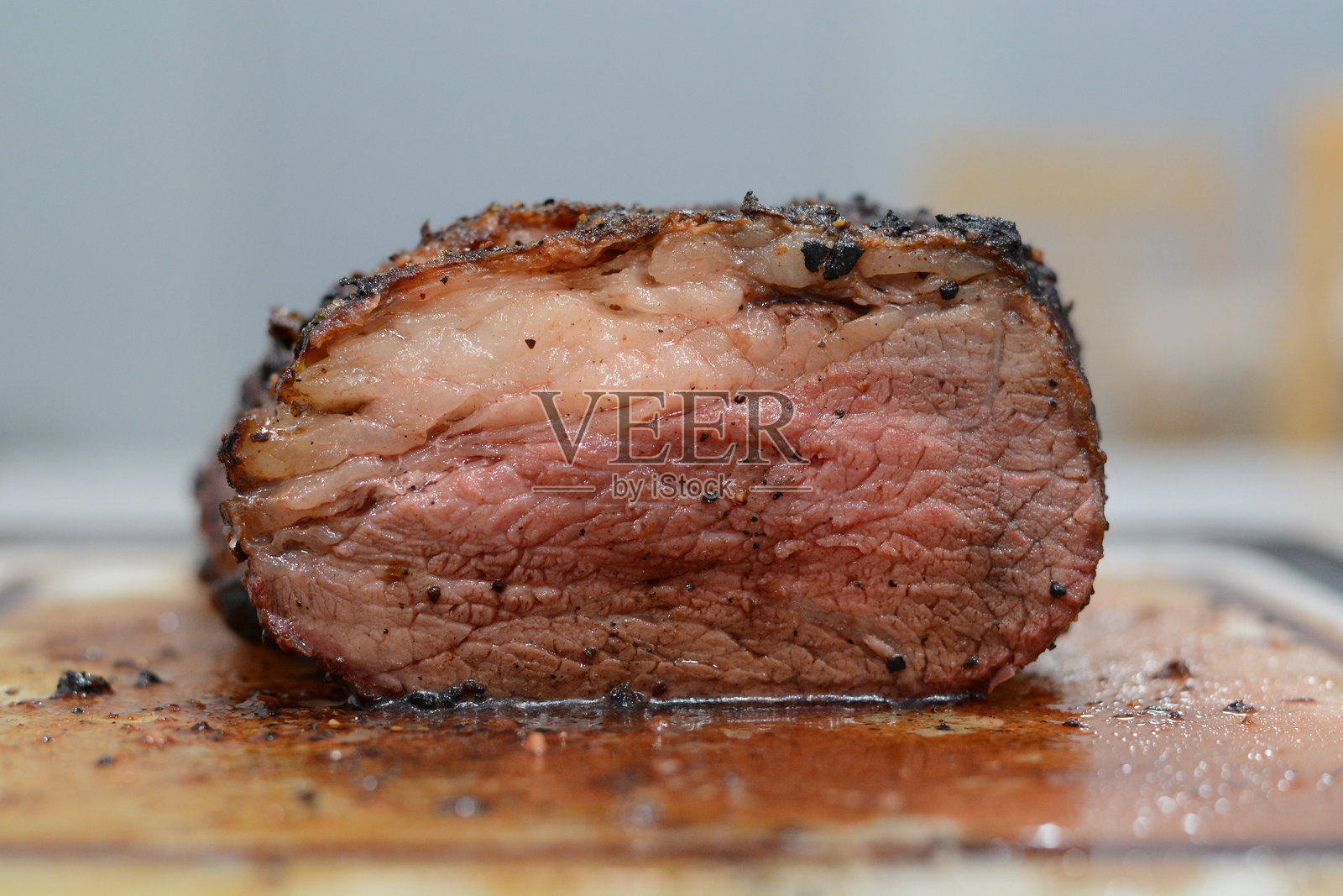 稀有的烤牛肉照片摄影图片