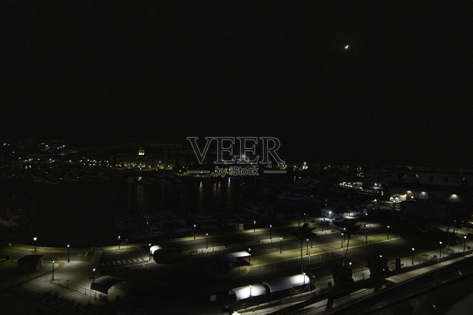 皇家海军船坞夜景照片摄影图片