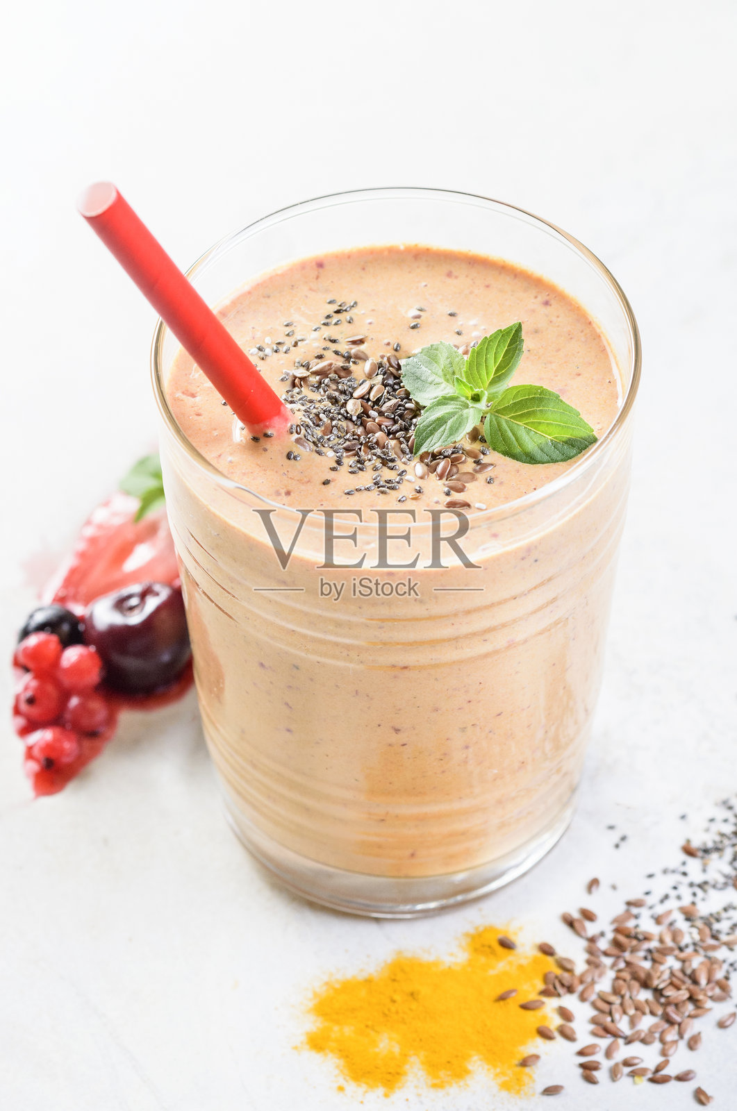 健康水果奶昔照片摄影图片