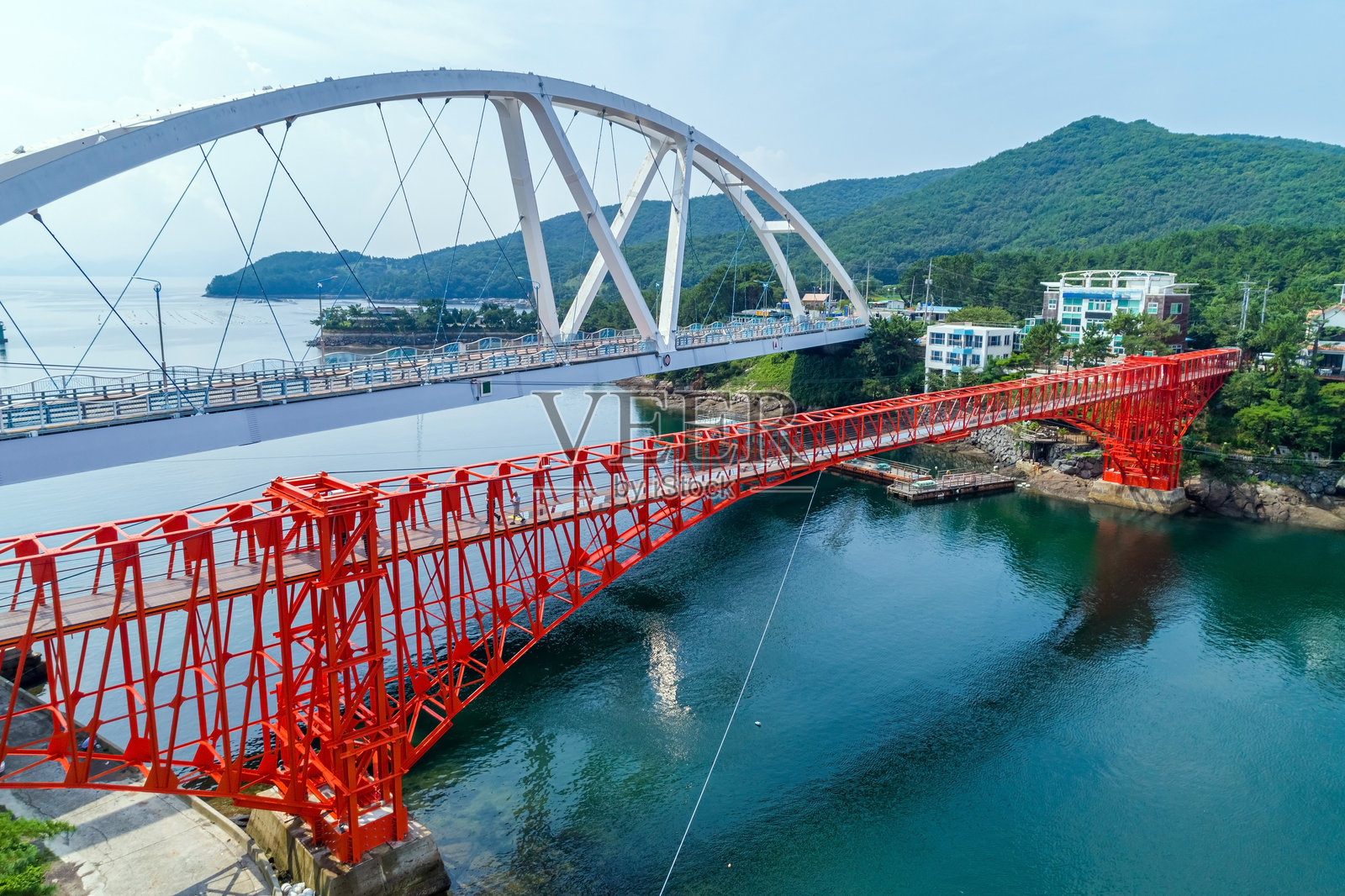 庆南昌原市潮流连络桥和桂江桥照片摄影图片