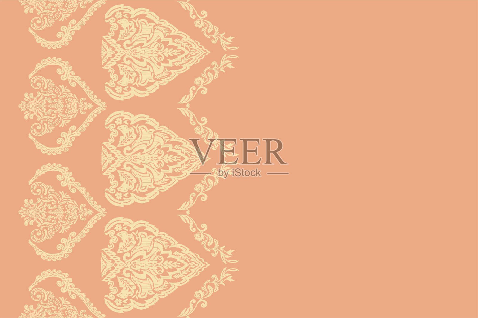 伊卡特织物图案背景插画图片素材