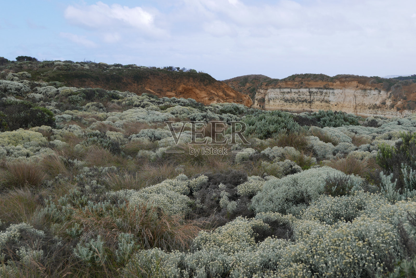 阿德洛赫峡谷位于维多利亚州的大洋路沿线，是一个令人惊叹的自然奇观，拥有壮观的石灰岩悬崖、清澈的蓝色海水和历史悠久的沉船遗址，步道提供令人叹为观止的景色。照片摄影图片