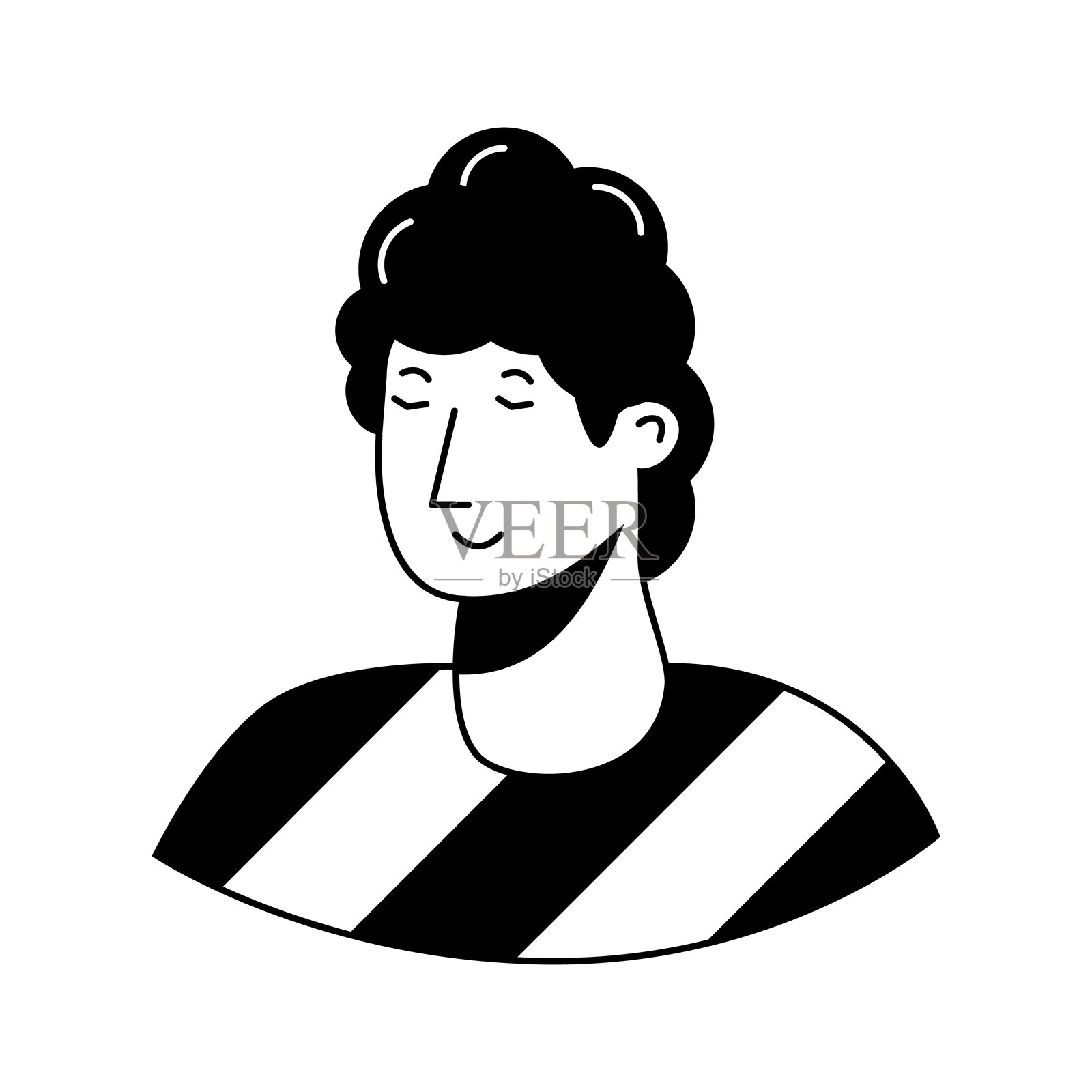 男性头像插画图片素材