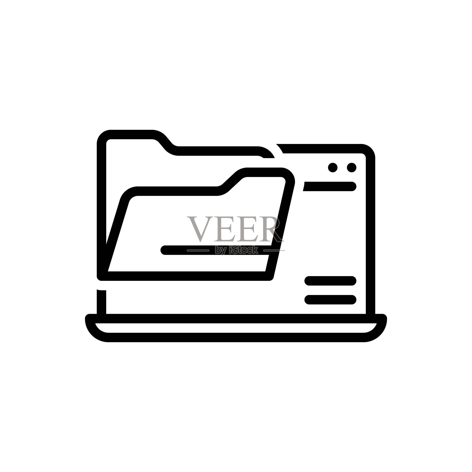 文件夹浏览器插画图片素材