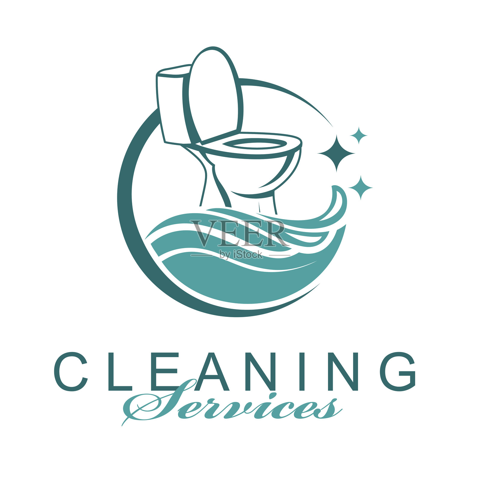 厕所清洁图标插画图片素材