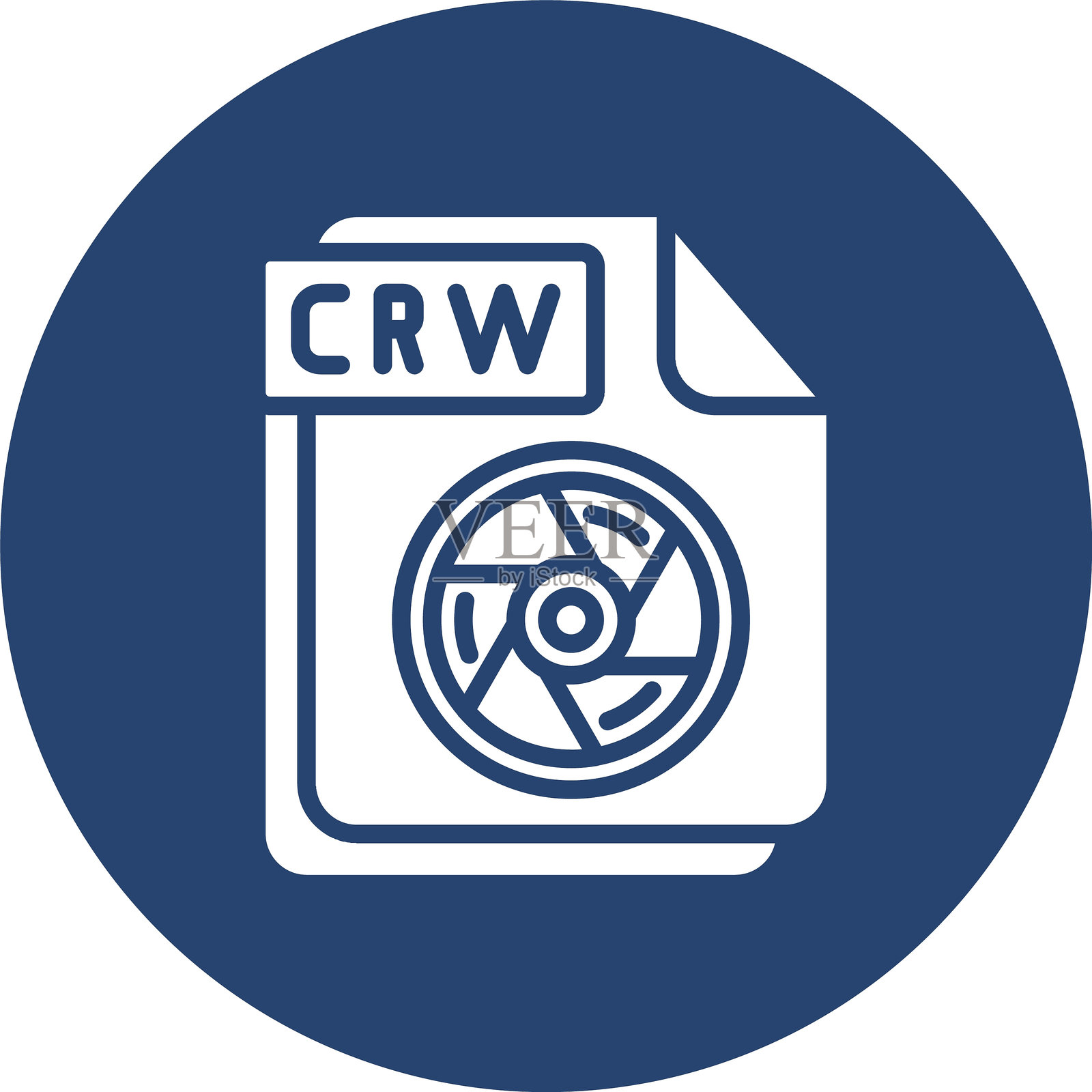 CRW 字形多色圆圈插画图片素材