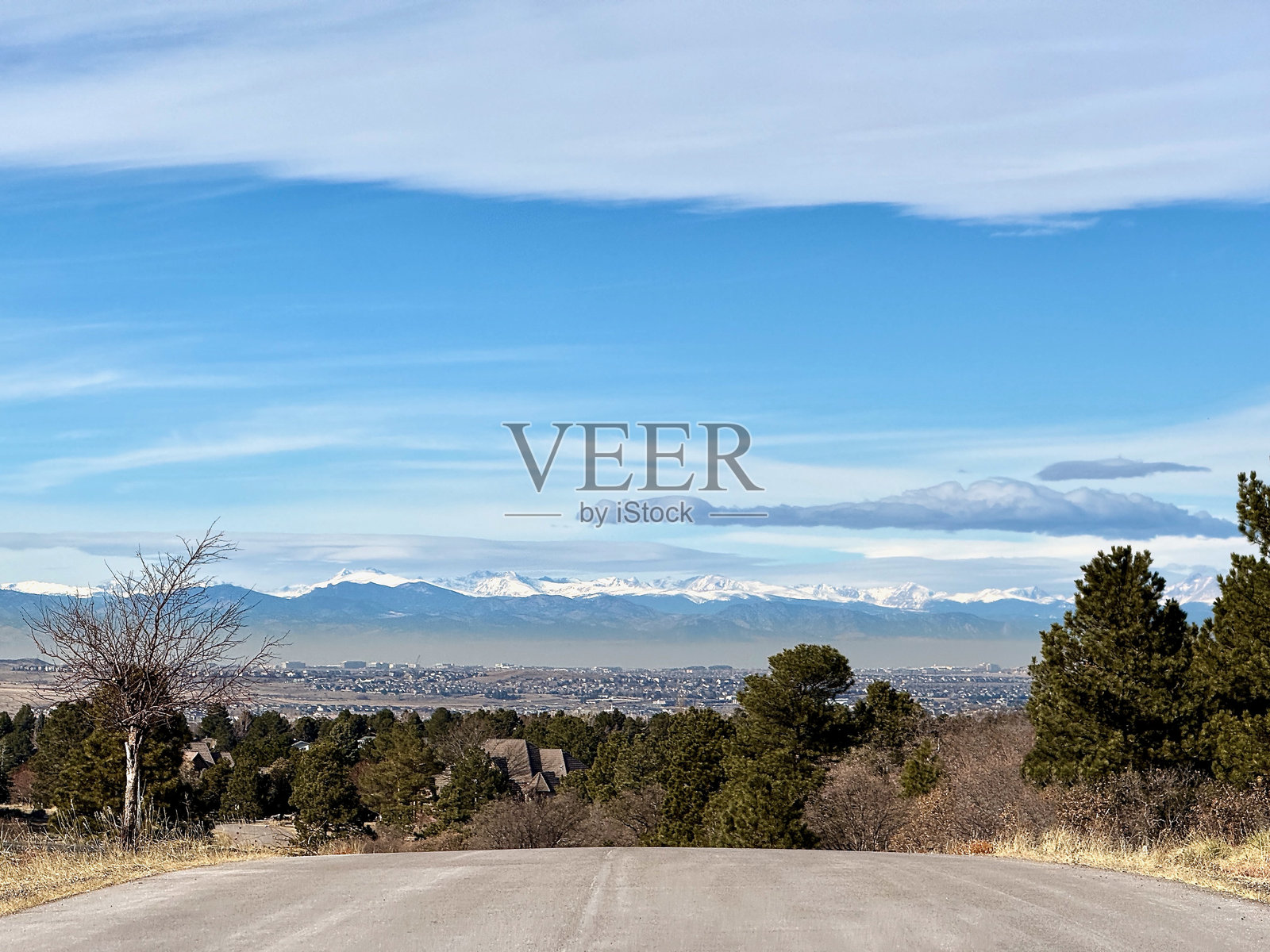 丹佛及前山地区的污染与雾霾照片摄影图片