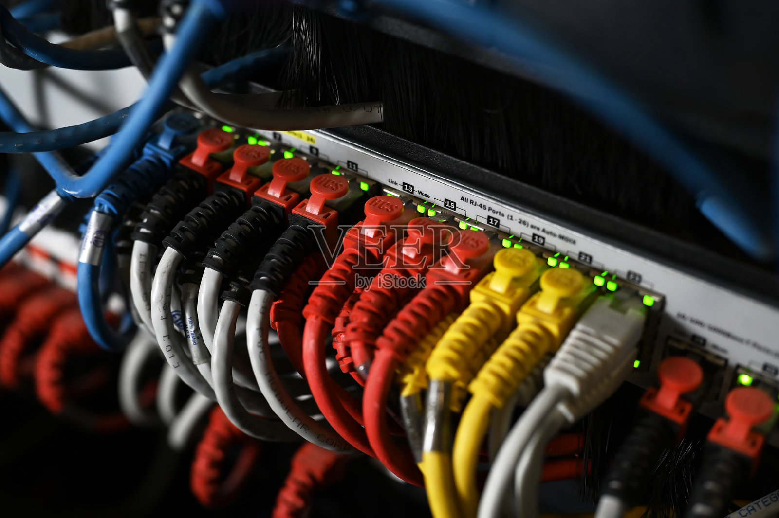 服务器电缆照片摄影图片