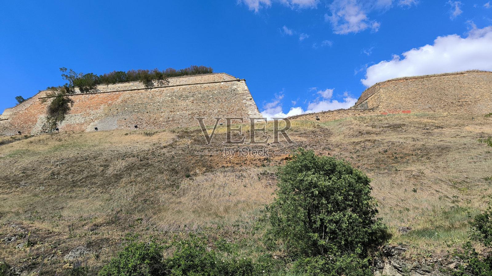 春天的多瑙河畔佩特罗瓦丁堡垒照片摄影图片