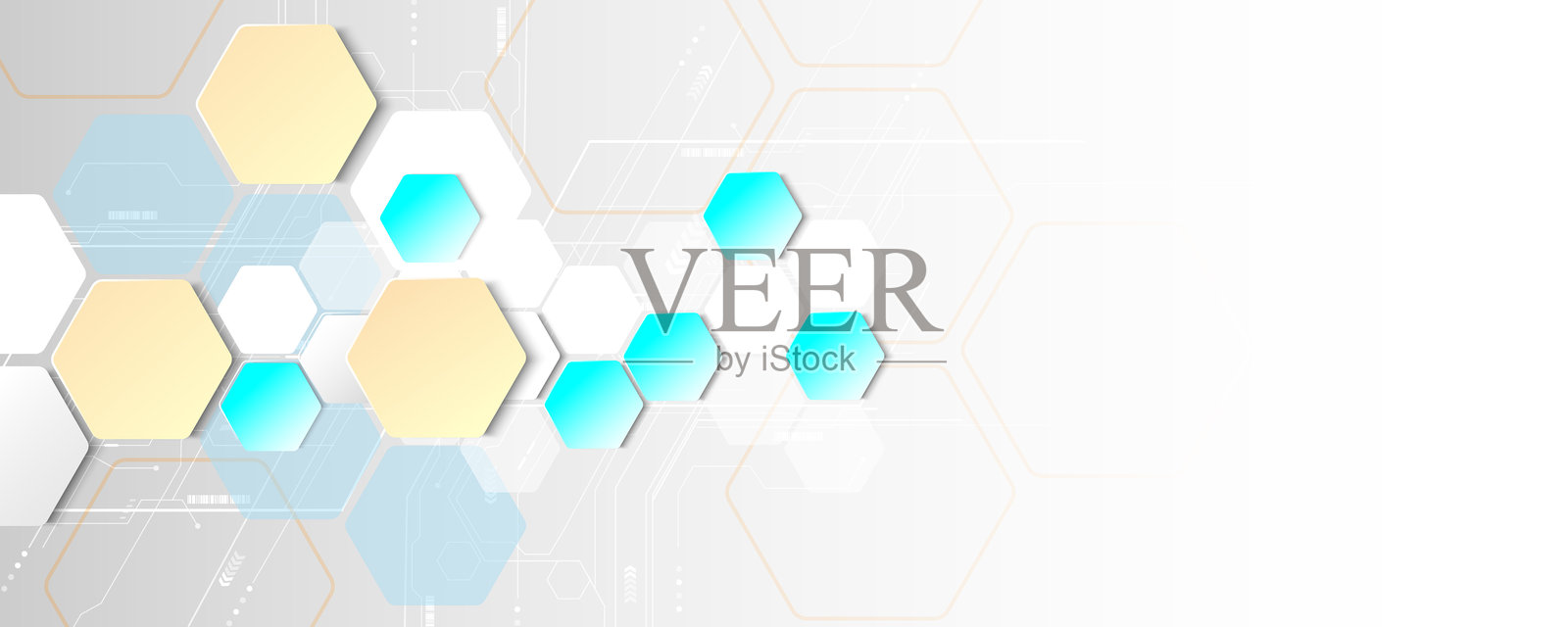 六边形几何科技背景图像，网络概念，电路板，网络通信照片摄影图片