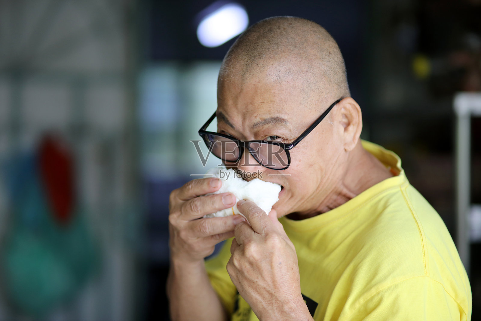 亚洲老年人照片摄影图片