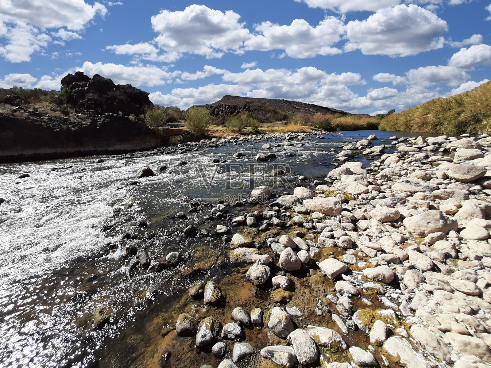 大弯国家公园附近的里奥格兰德河 1照片摄影图片