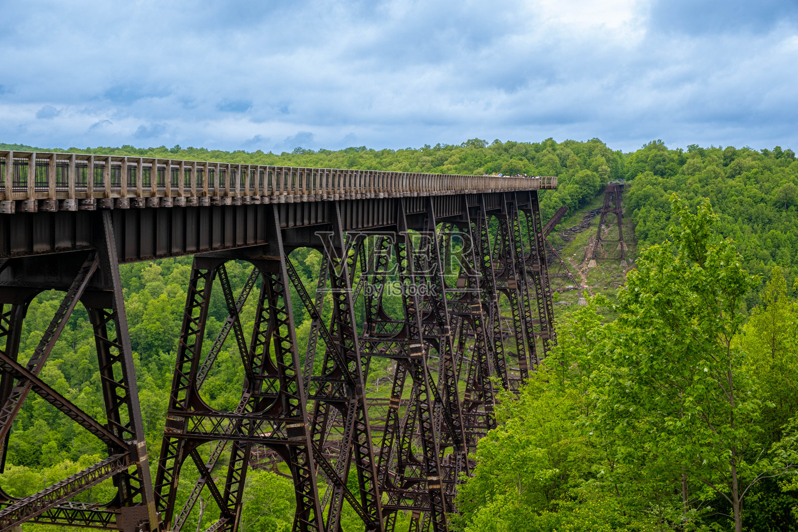 宾夕法尼亚州国家公园中的金祖桥照片摄影图片