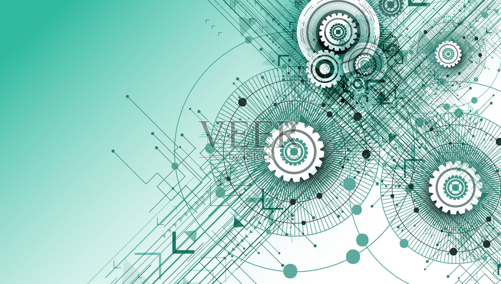 机械工程图。抽象图形插画图片素材