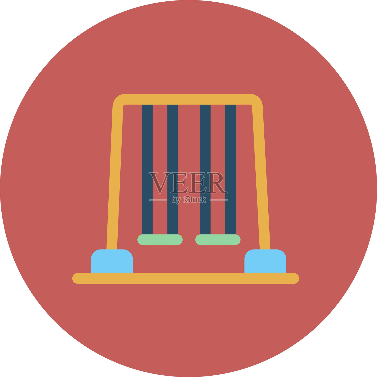 秋千图标插画图片素材