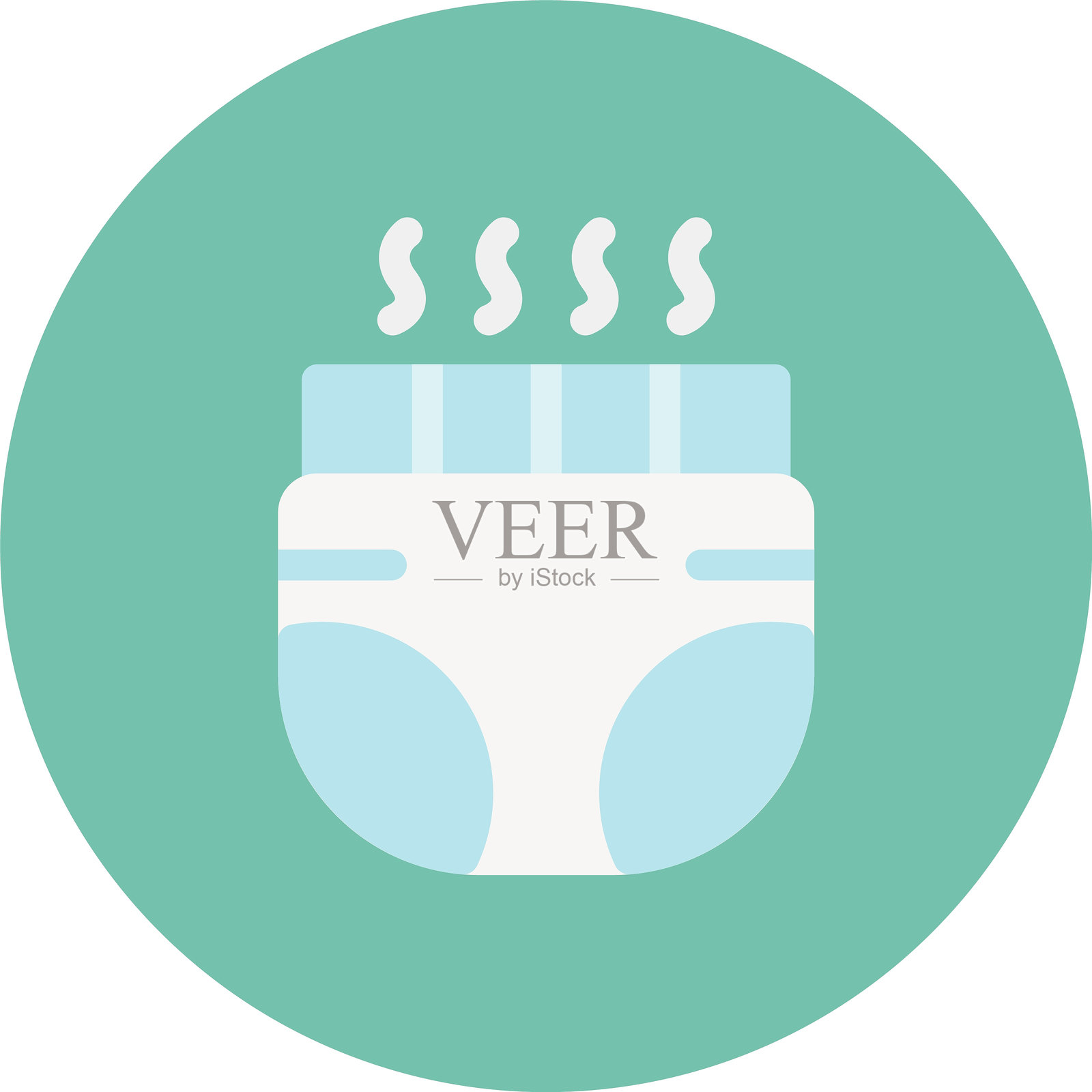 婴儿尿布图标插画图片素材