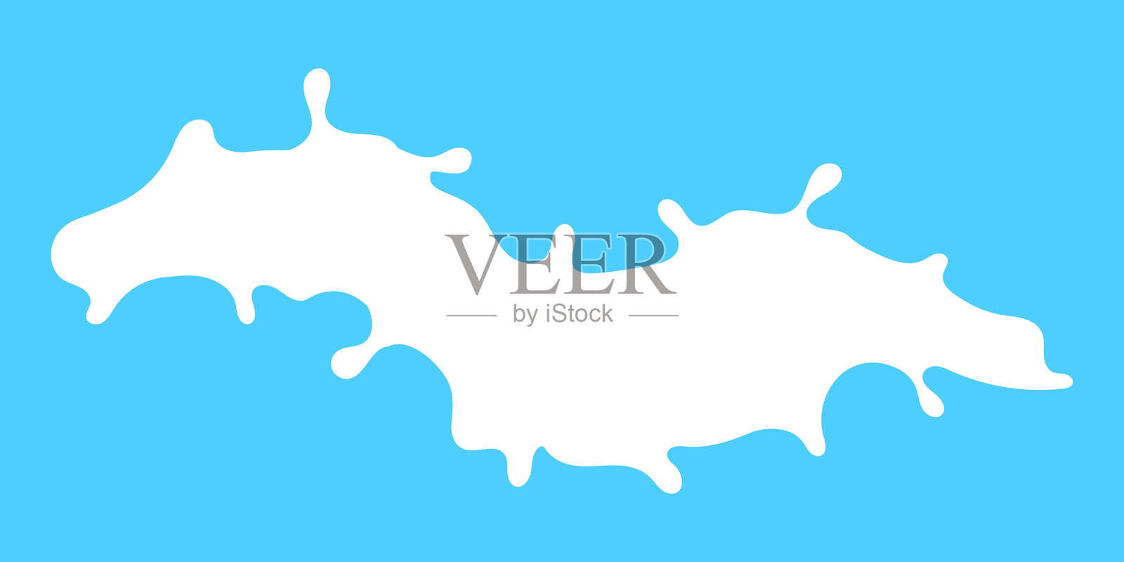 牛奶飞溅，简单形状的牛奶背景，牛奶波浪，牛奶飞溅用于乳制品广告插画图片素材