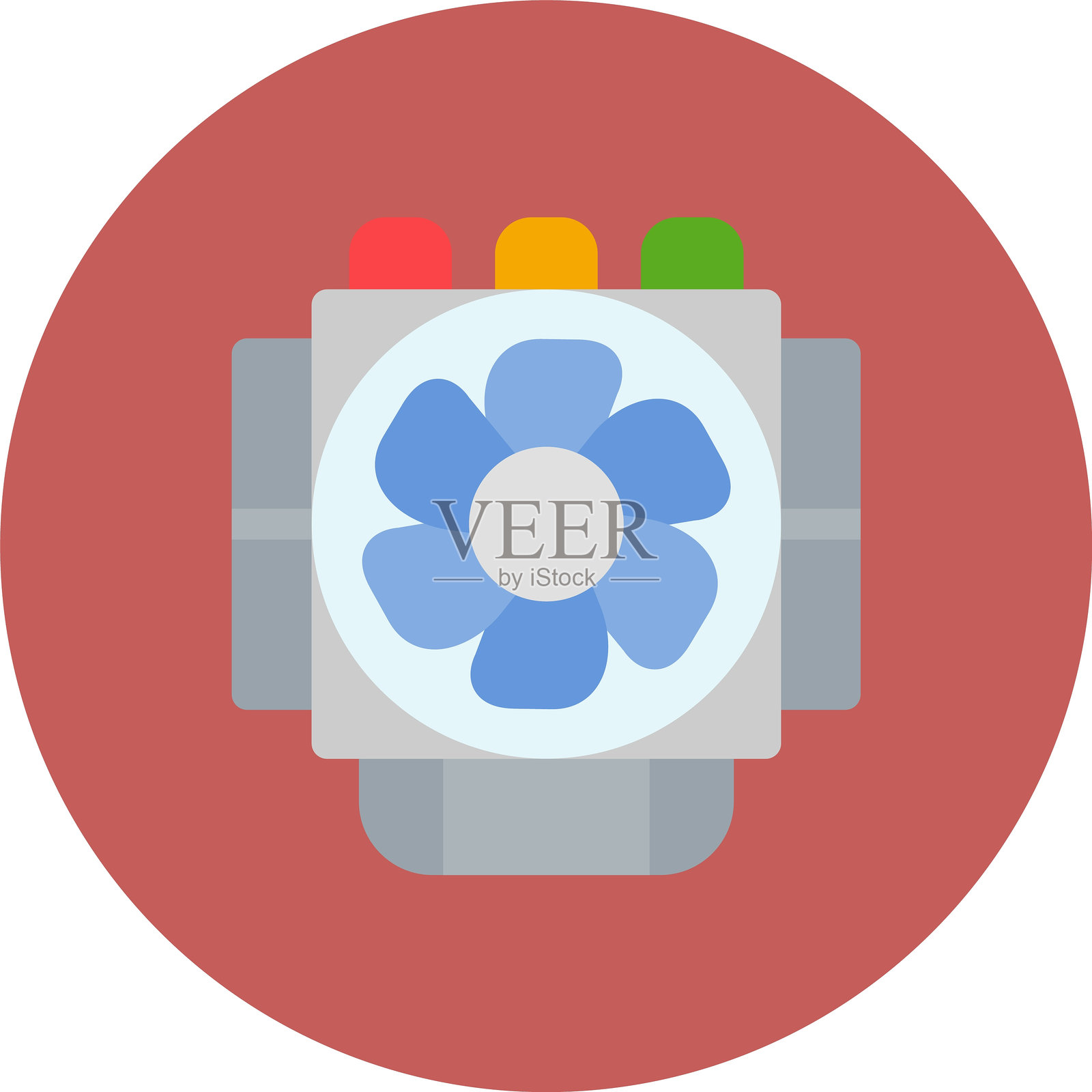 散热器图标插画图片素材