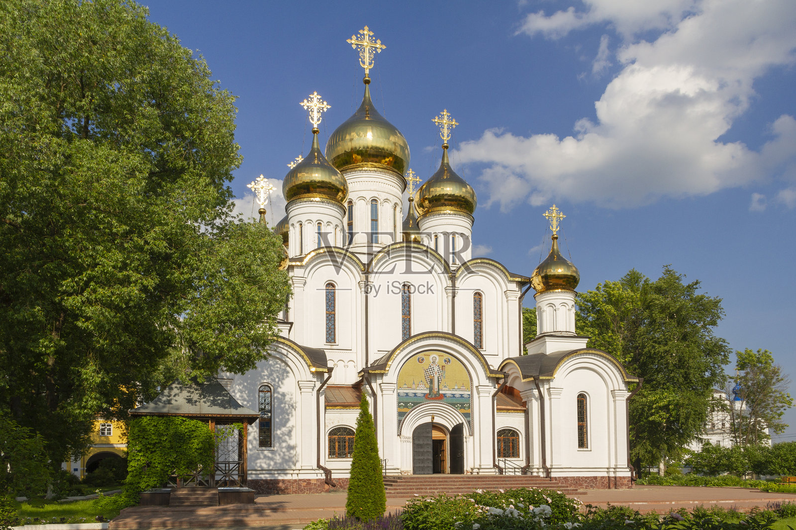 俄罗斯佩列斯拉夫尔-扎列斯基的圣尼古拉修道院照片摄影图片