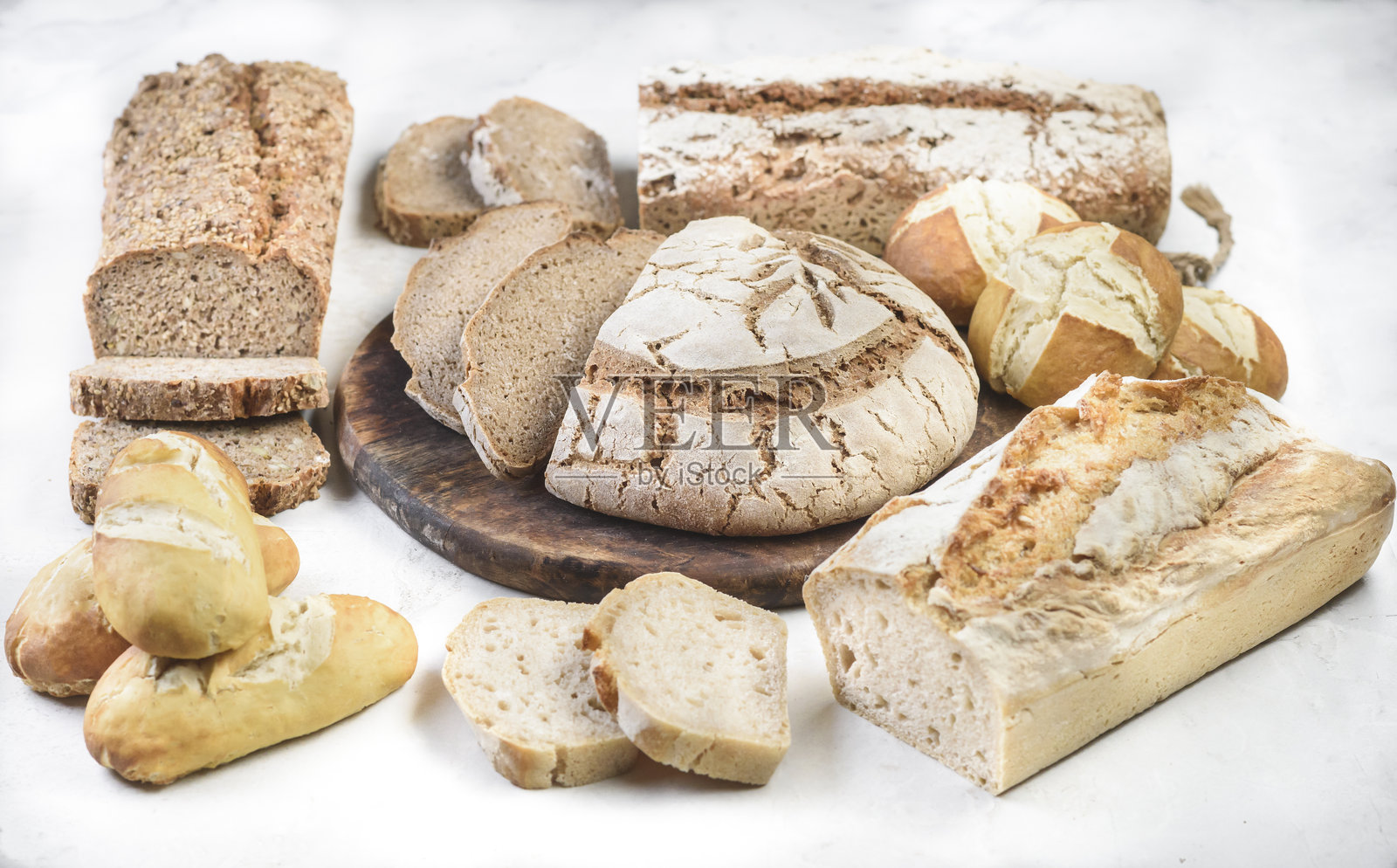 面包的多样性照片摄影图片