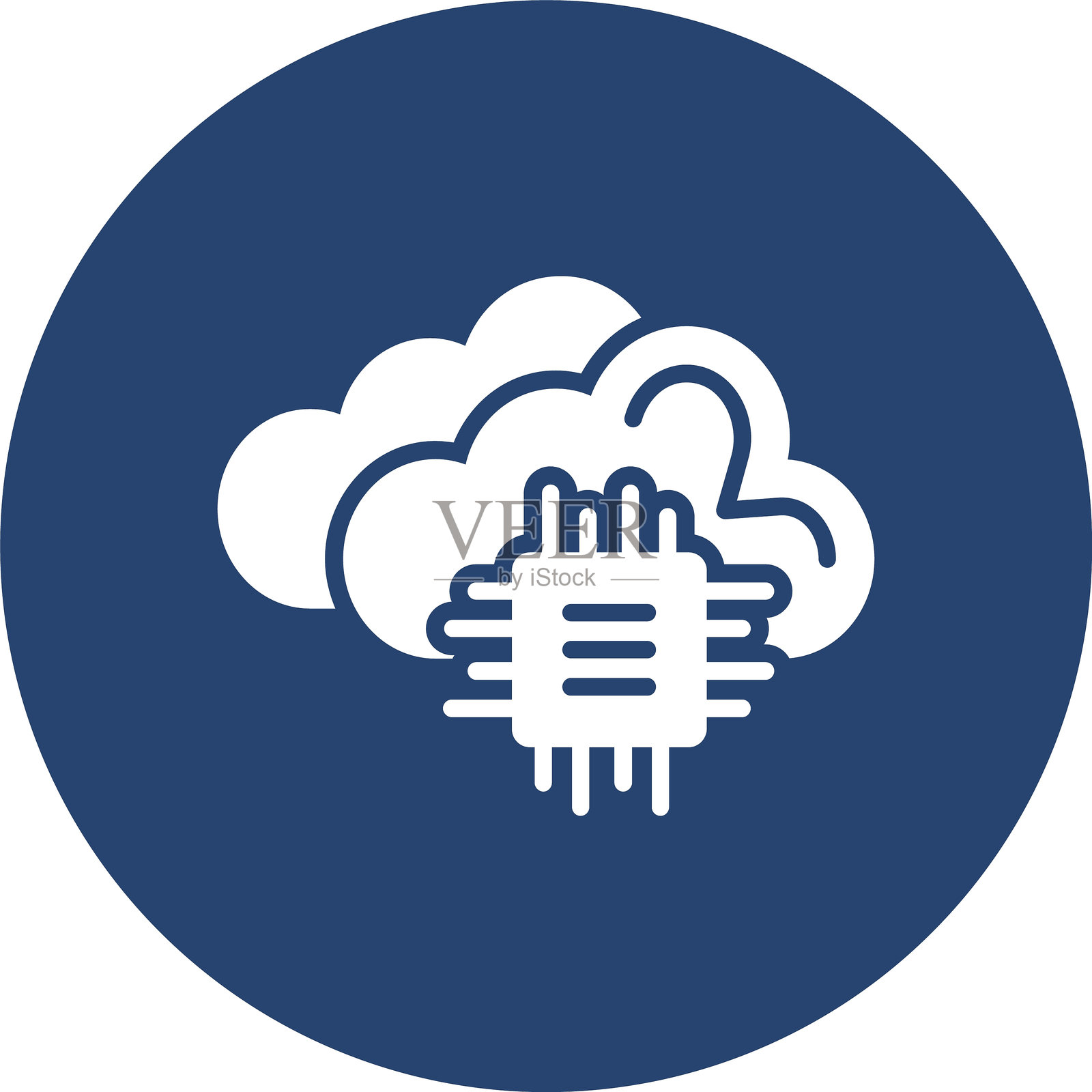 科技图标多彩圆圈插画图片素材