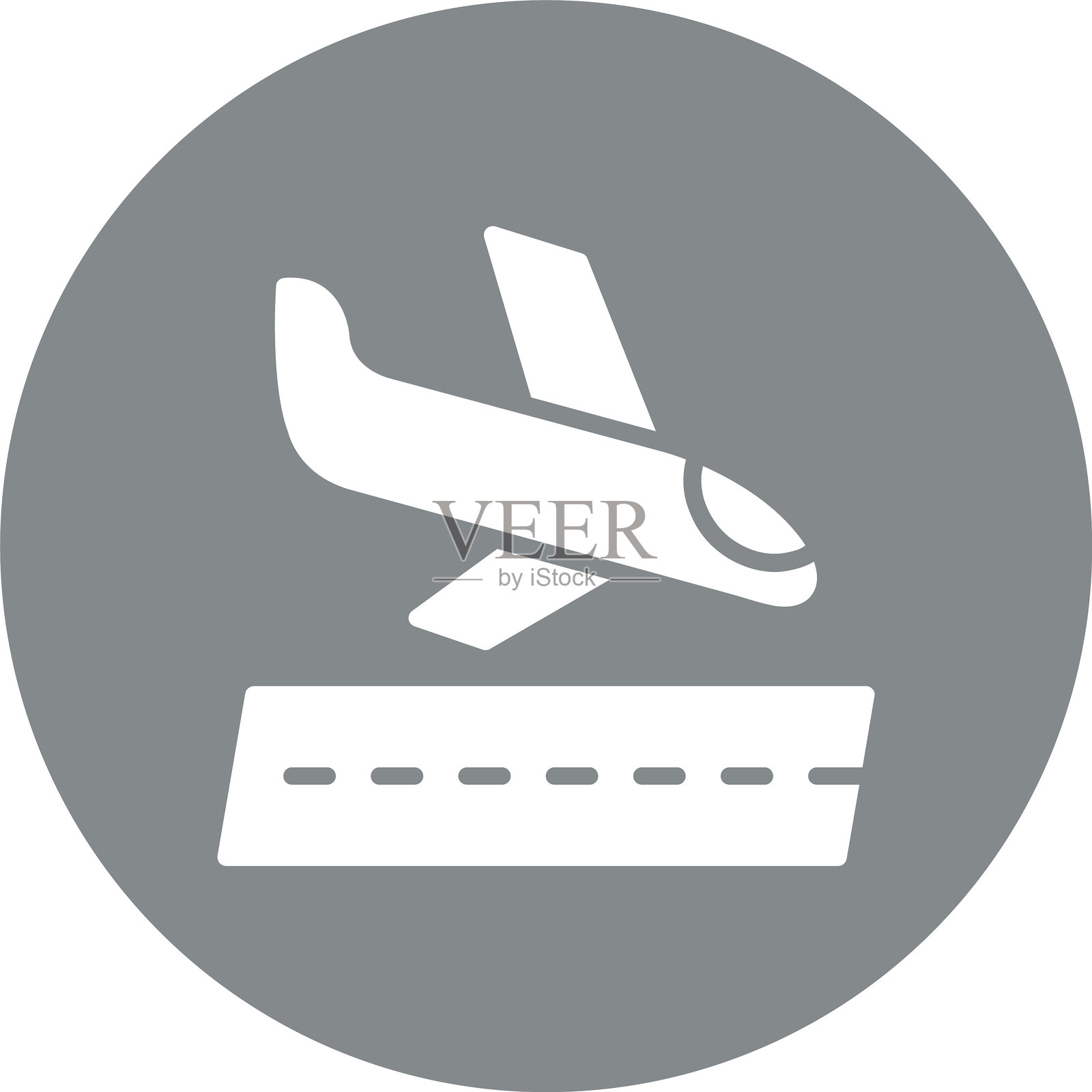 到达符号多彩圆圈插画图片素材