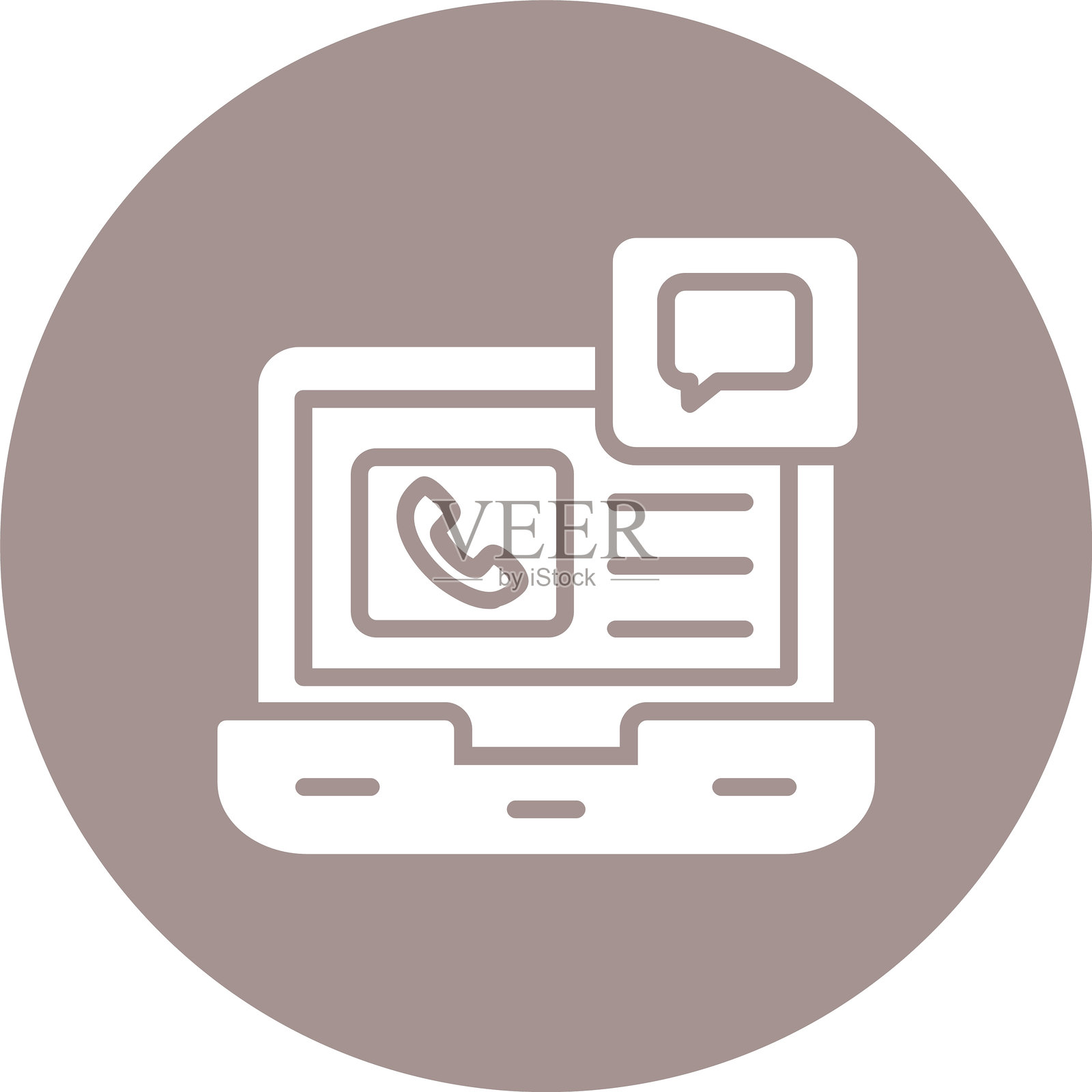 社交媒体图标多彩圆圈插画图片素材