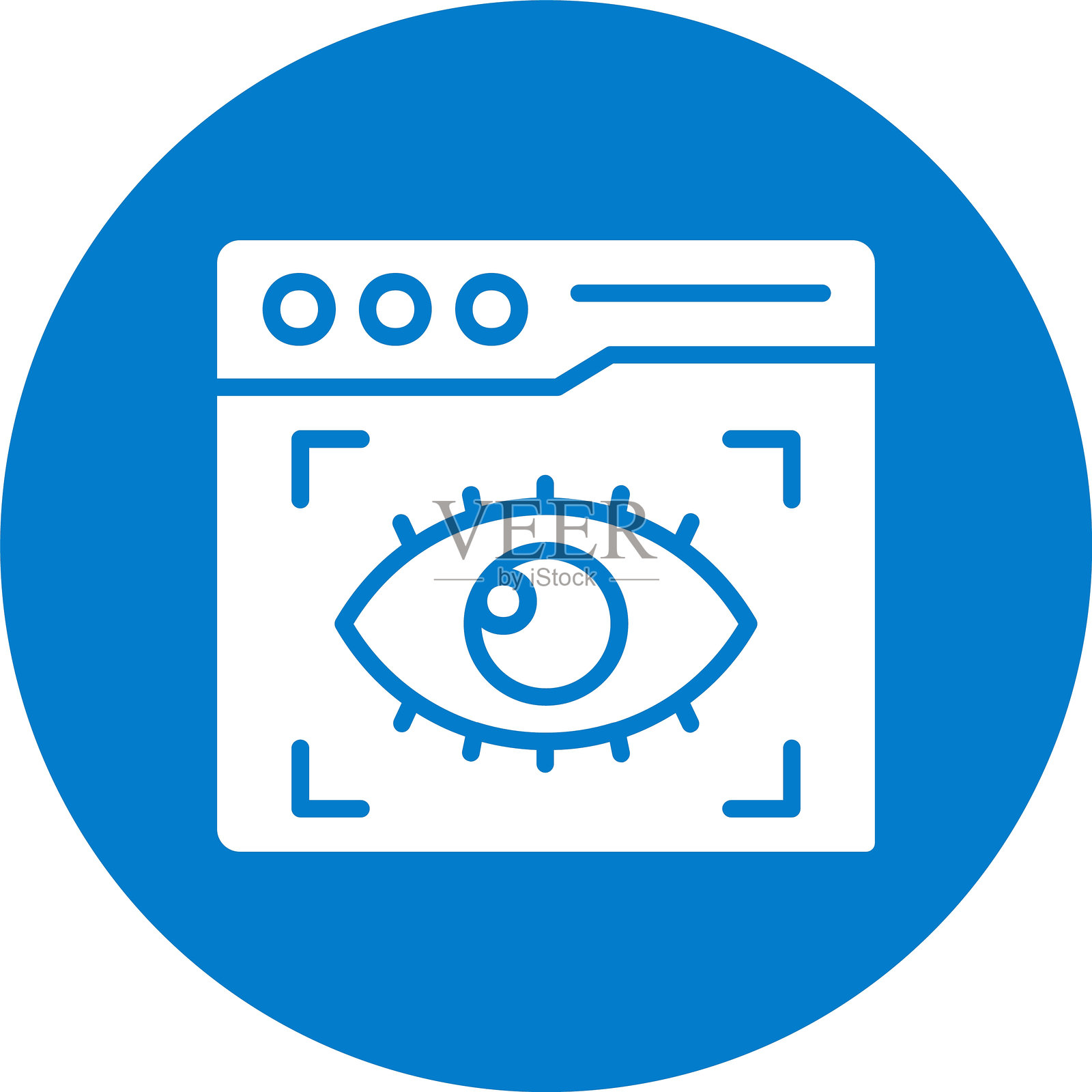 网络视觉图形多彩圆圈插画图片素材