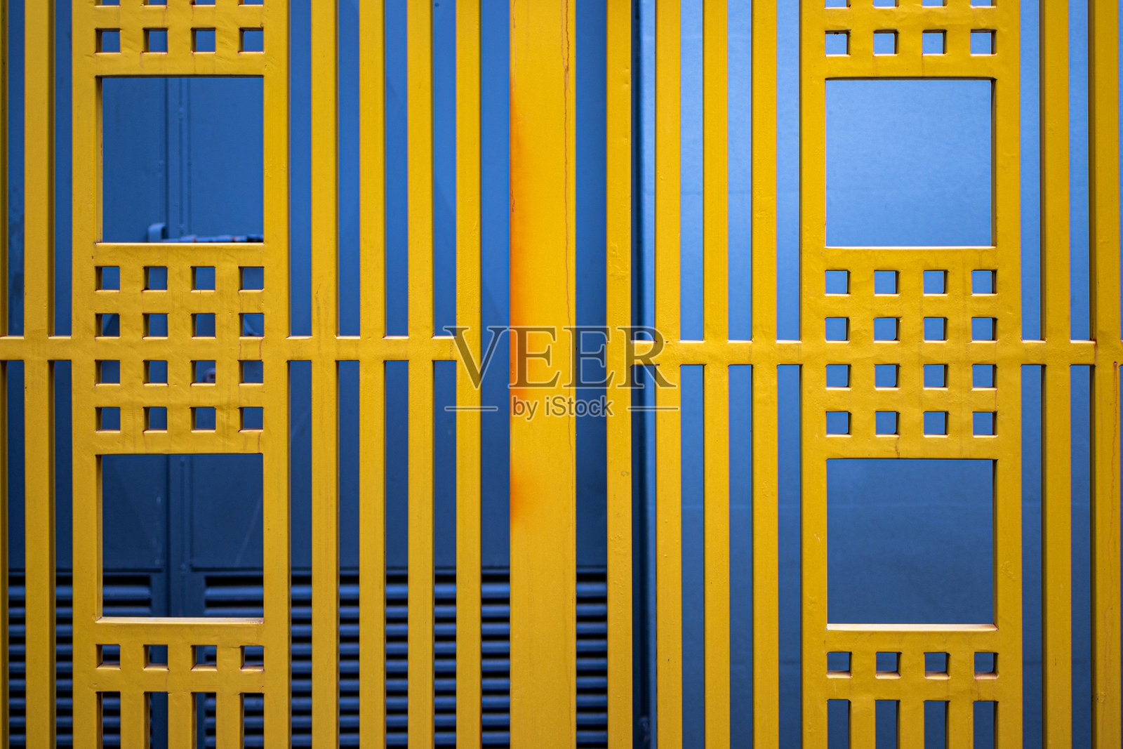 黄色围栏的一部分作为背景照片摄影图片