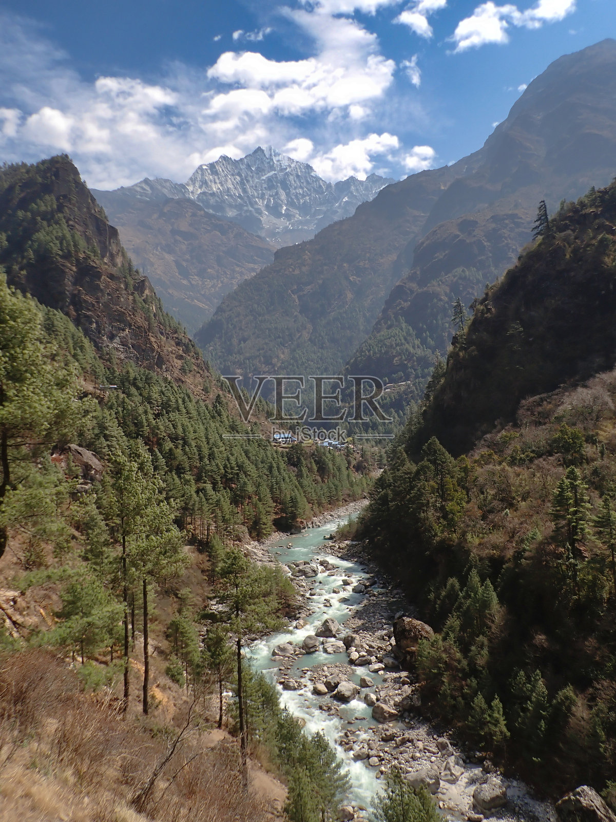 萨加玛塔国家公园的杜德科西谷照片摄影图片