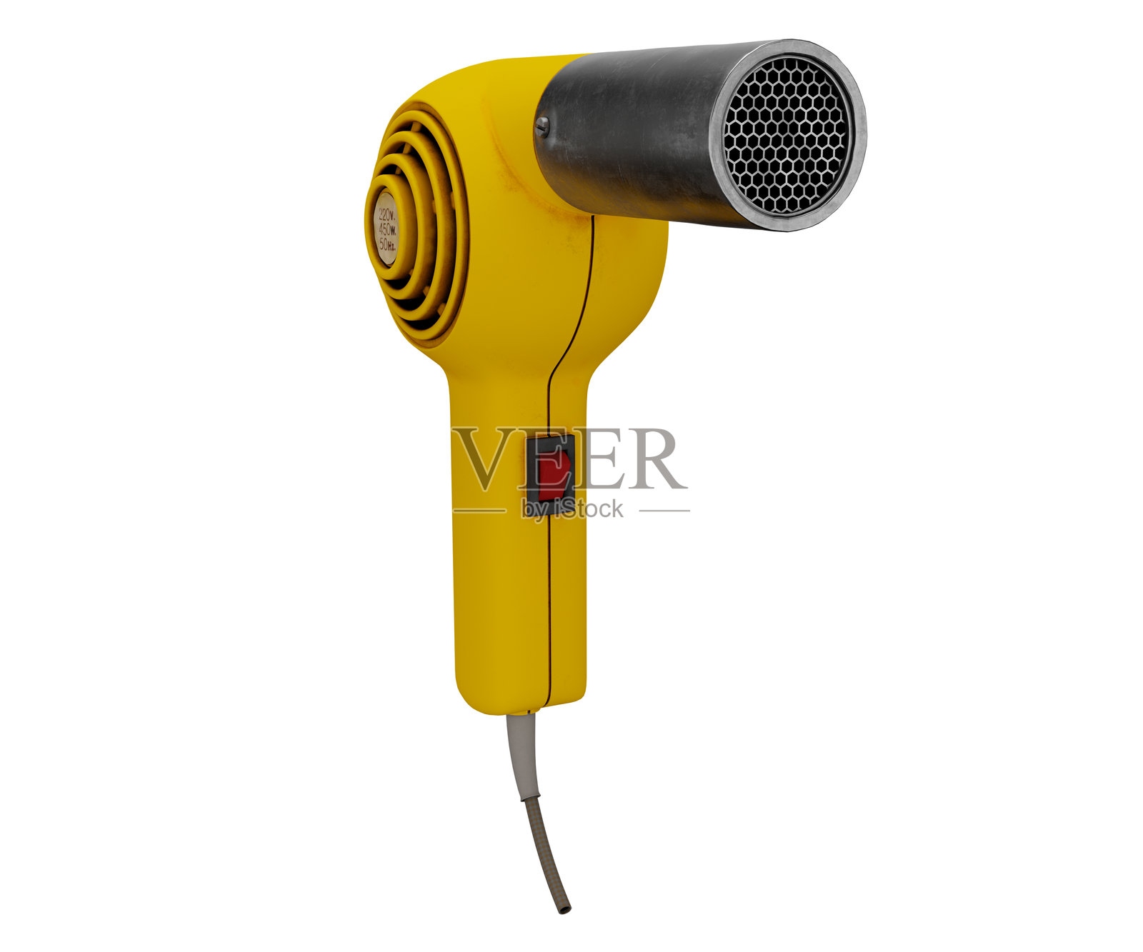 3D渲染的旧款吹风机照片摄影图片