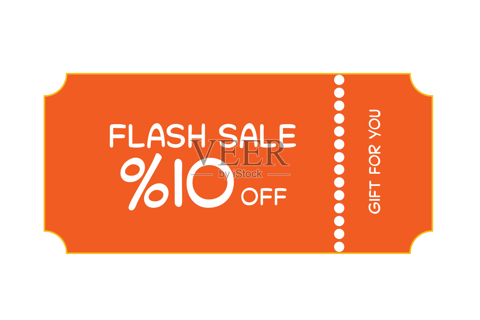 促销模板套件。礼品券元素模板，图形设计。代金券促销代码。购物、营销、食品和饮料、商业。矢量插图。库存插图。插画图片素材