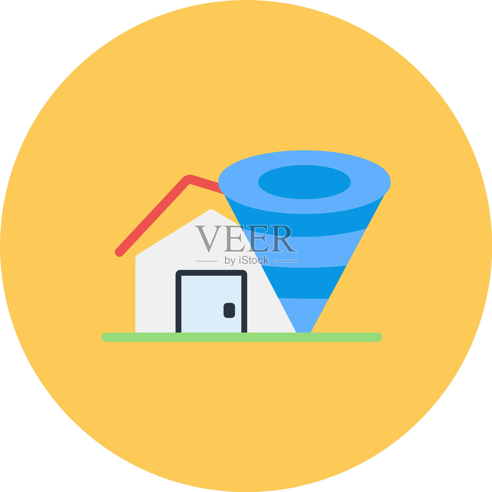 飓风图标插画图片素材