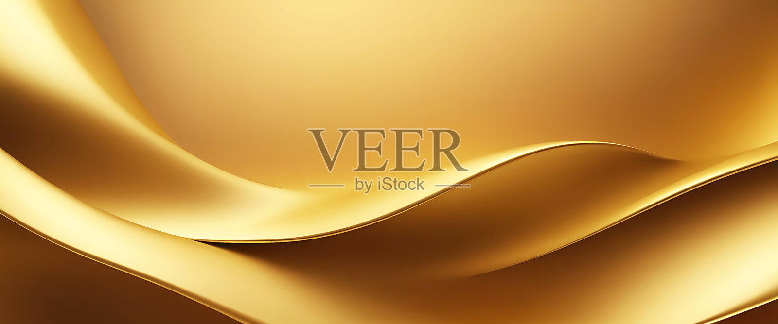 抽象金色波浪背景。照片摄影图片