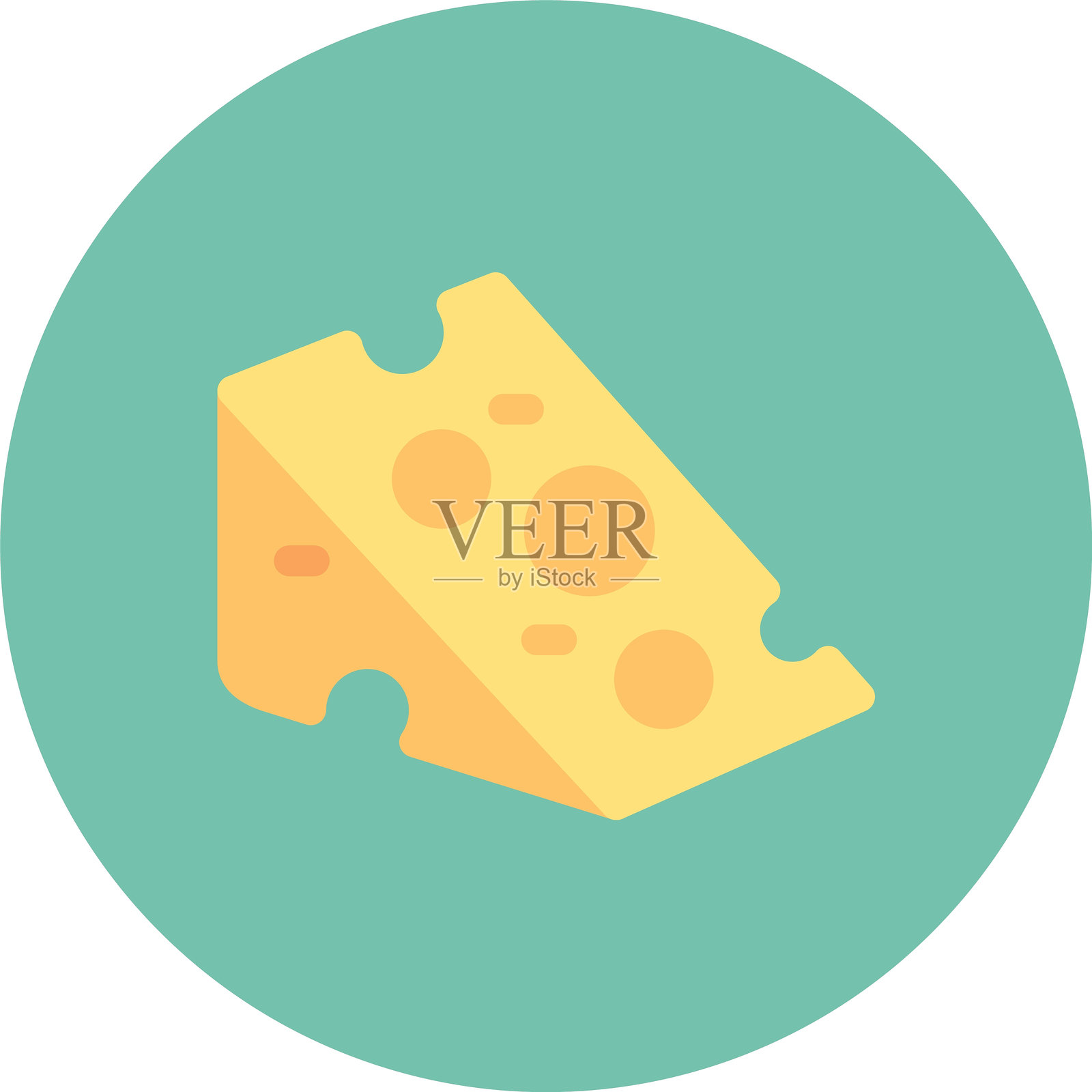 奶酪图标插画图片素材