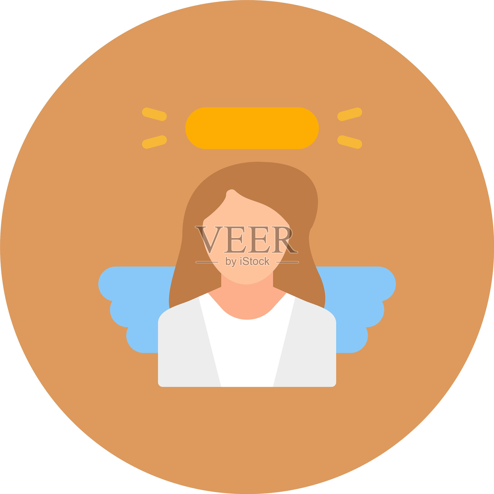 天使图标插画图片素材