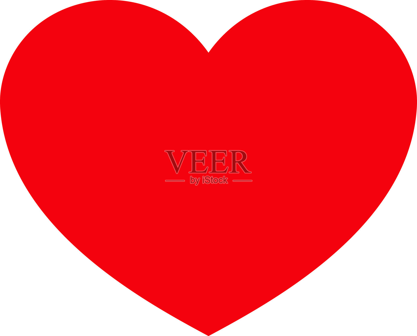 心形矢量集合 - 爱的符号图标集。插画图片素材