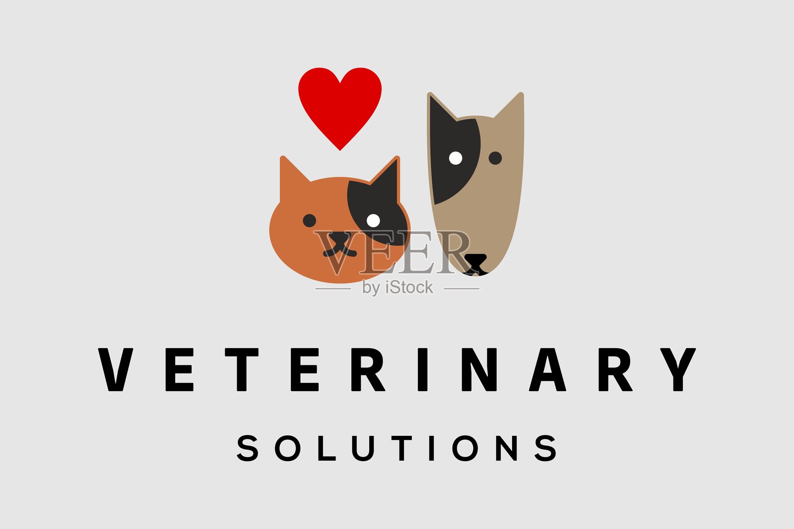 兽医标志插画图片素材