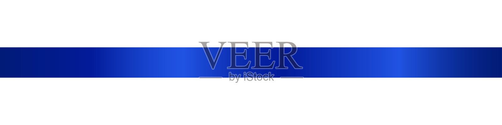 蓝丝带。插画图片素材