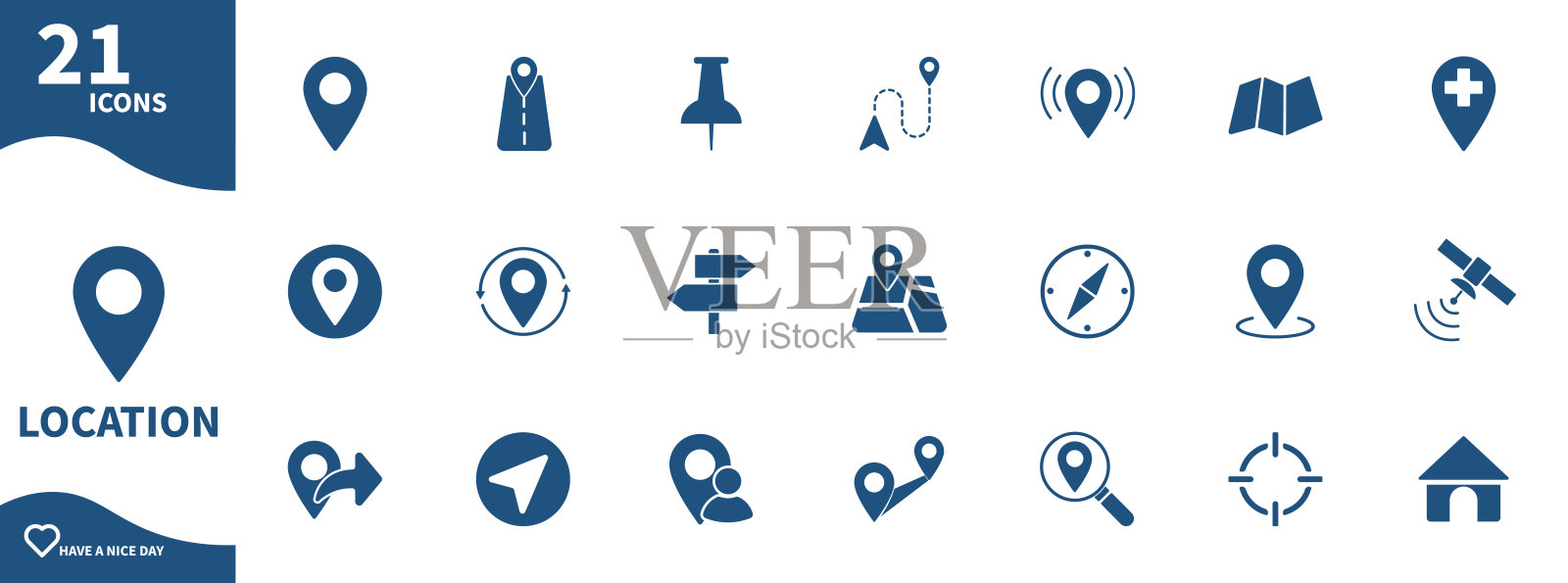 位置图标插画图片素材